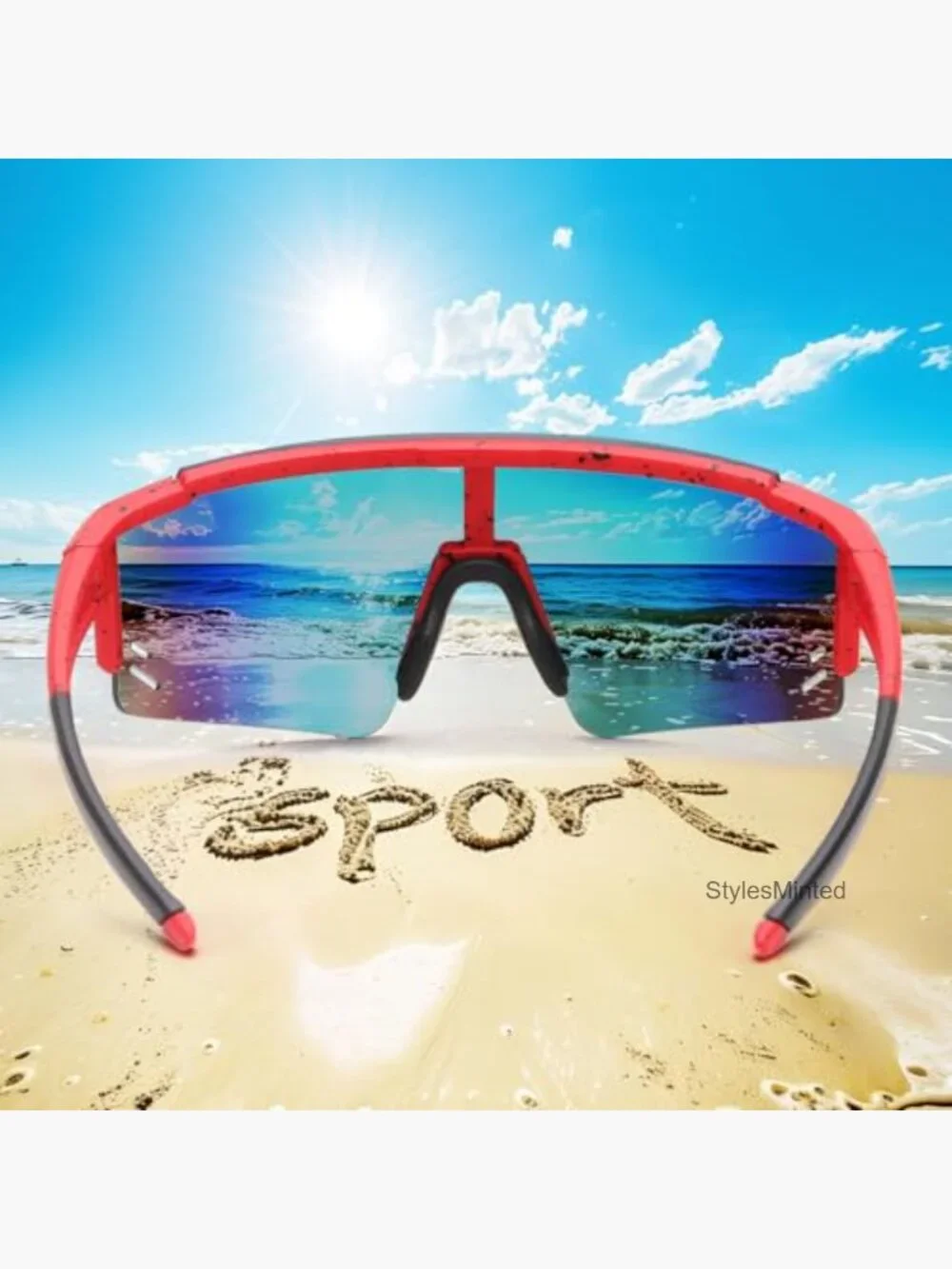 Kids Sunglasses UV400 Sports Shades for Baseball Softball Cycling Teens Boys